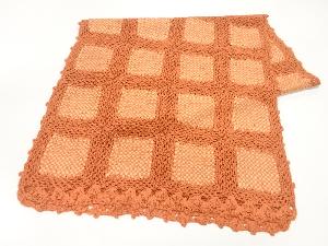 リボン織格子模様ショール